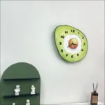 Cartoon Avocado Hanging Wall Clock tag1
