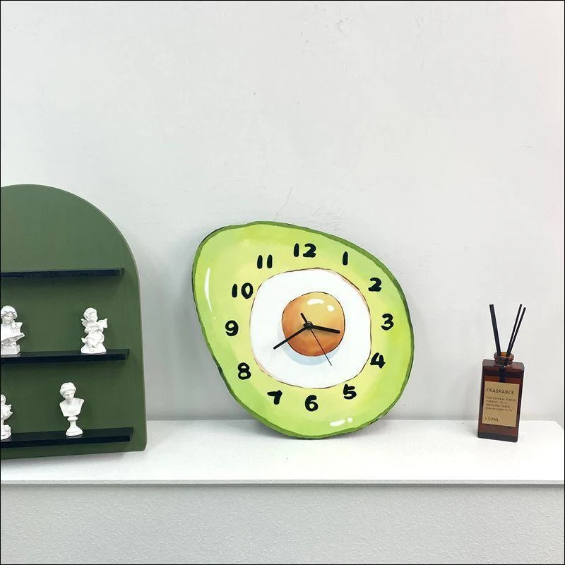 Cartoon Avocado Hanging Wall Clock -  - #tag1#