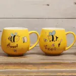 Cartoon Bee Ceramic Coffee Mug tag1