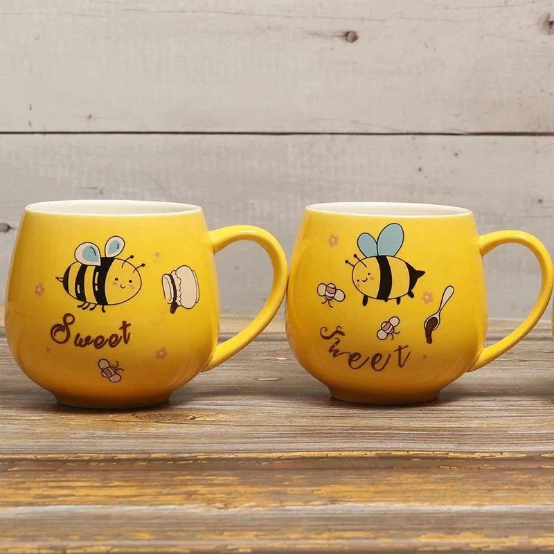 Cartoon Bee Ceramic Coffee Mug -  - #tag1#