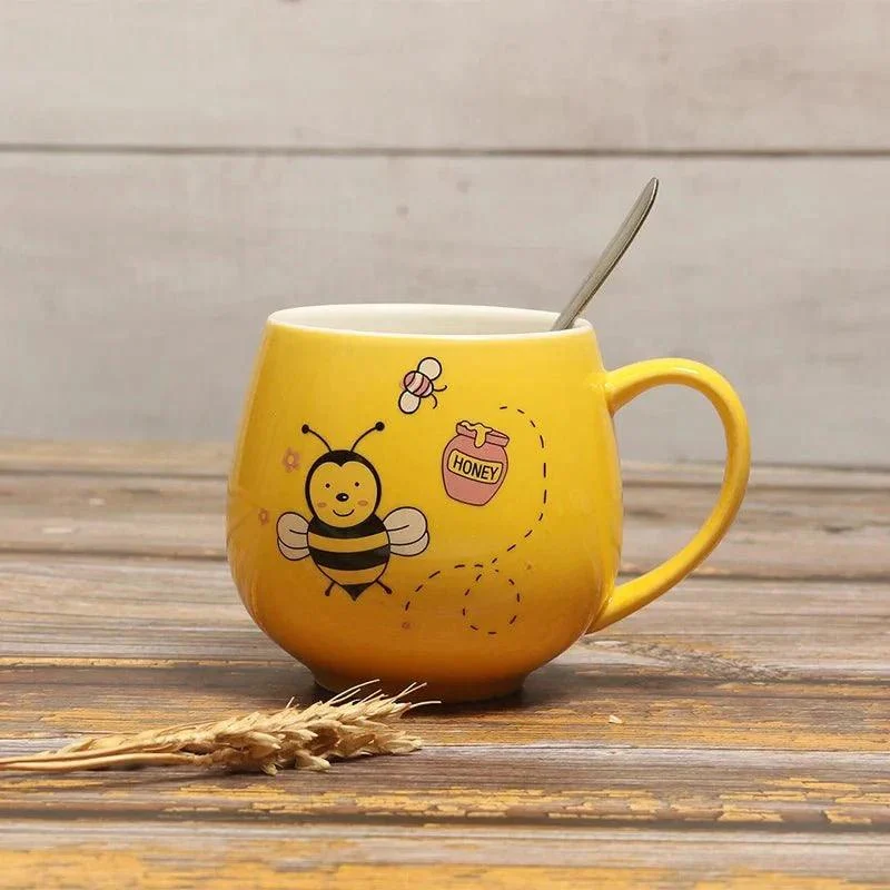 Cartoon Bee Ceramic Coffee Mug -  - #tag1#