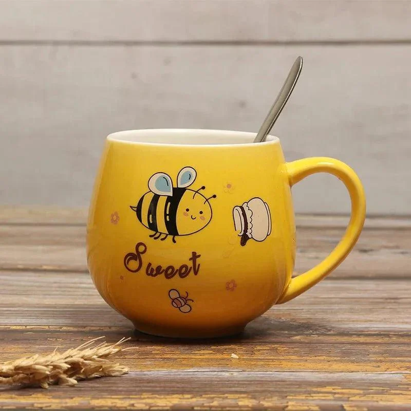 Cartoon Bee Ceramic Coffee Mug -  - #tag1#