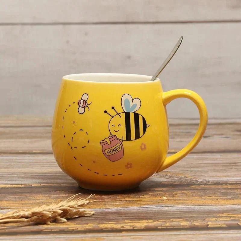 Cartoon Bee Ceramic Coffee Mug -  - #tag1#