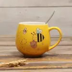 Cartoon Bee Ceramic Coffee Mug tag1