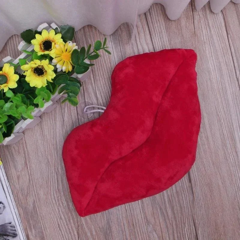 Cartoon Big Red Lips Plush Cushion -  - #tag1#