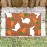 Cartoon Bunny Rabbit Non Slip Doormat tag1