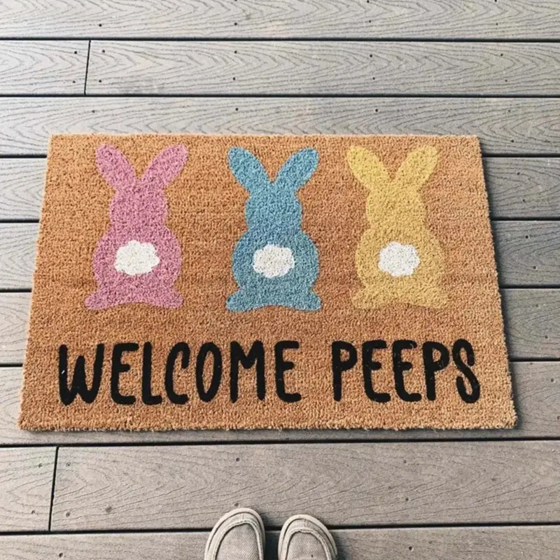Cartoon Bunny Rabbit Non Slip Doormat tag1