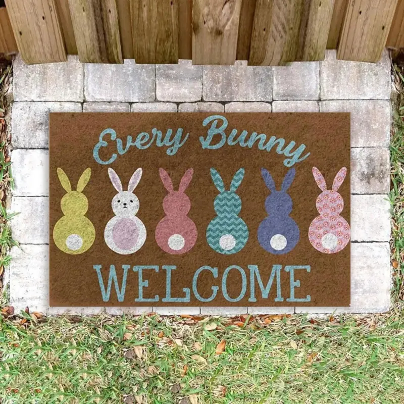 Cartoon Bunny Rabbit Non Slip Doormat tag1