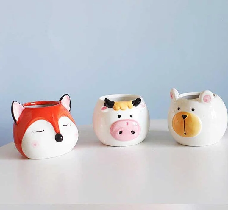 Cartoon Ceramic Animal Vase -