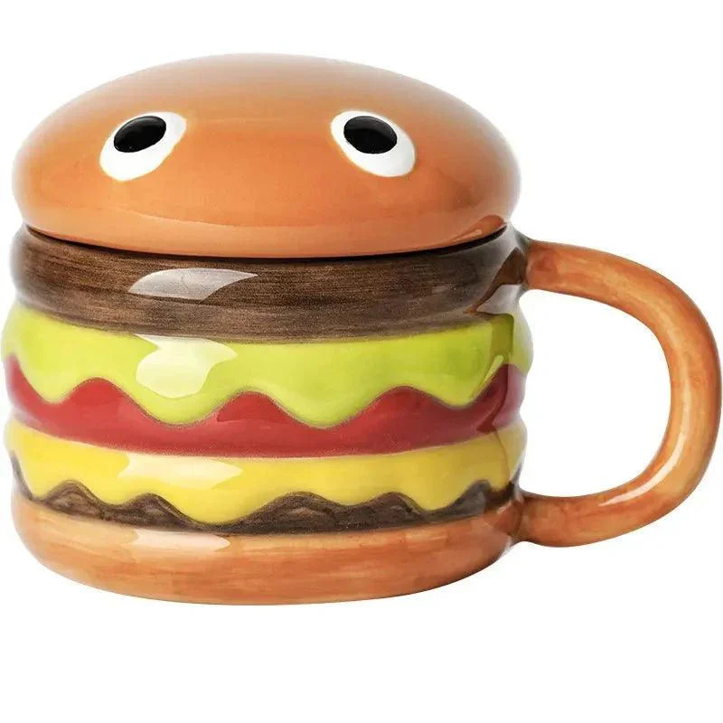 Cartoon Ceramic Hamburger Coffee Mug -  - #tag1#