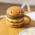 Cartoon Ceramic Hamburger Coffee Mug tag1