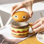 Cartoon Ceramic Hamburger Coffee Mug tag1