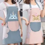 Cartoon Cute Little Deer Apron tag1