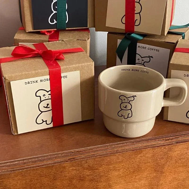 Cartoon Dog Ceramic Coffee Cup -  - #tag1#