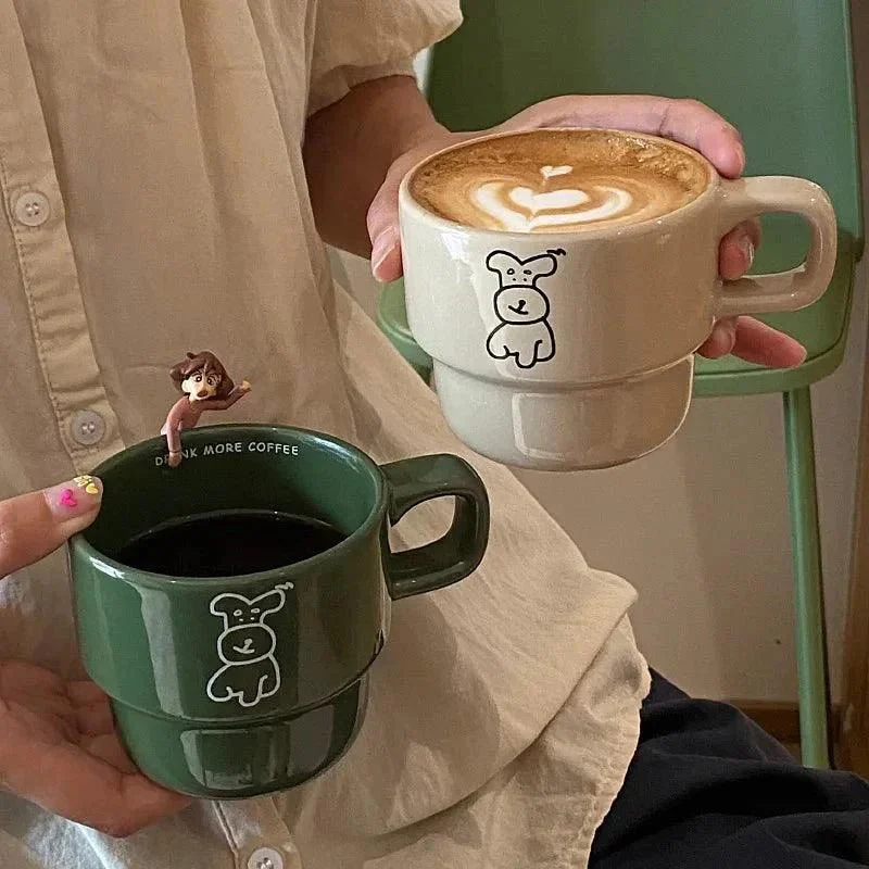 Cartoon Dog Ceramic Coffee Cup -  - #tag1#
