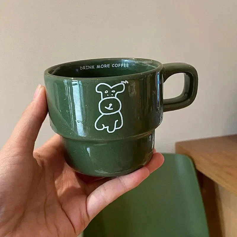Cartoon Dog Ceramic Coffee Cup -  - #tag1#