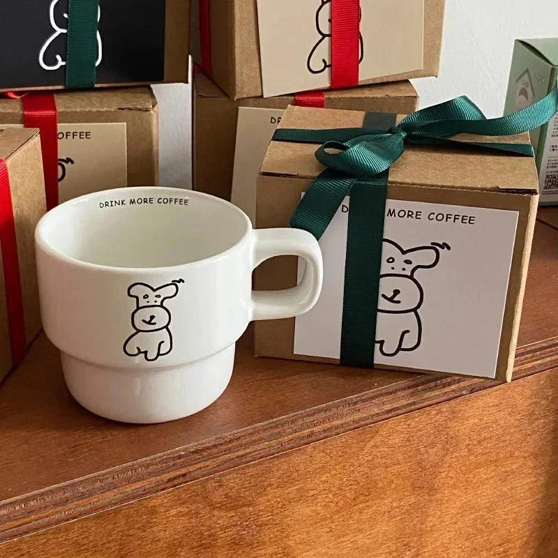 Cartoon Dog Ceramic Coffee Cup -  - #tag1#