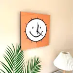 Cartoon Face Digital Wall Clock tag1