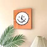 Cartoon Face Digital Wall Clock tag1