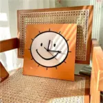 Cartoon Face Digital Wall Clock tag1