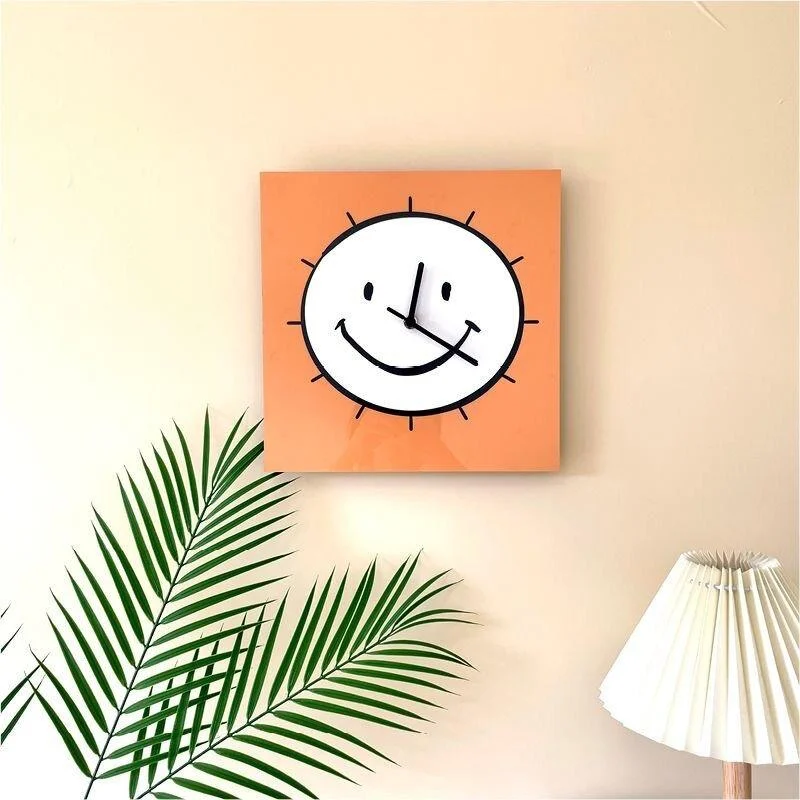 Cartoon Face Digital Wall Clock -  - #tag1#