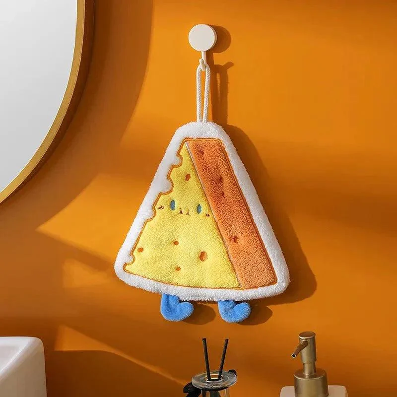 Cartoon Fleece Food Shaped Hand Towel -  - #tag1#