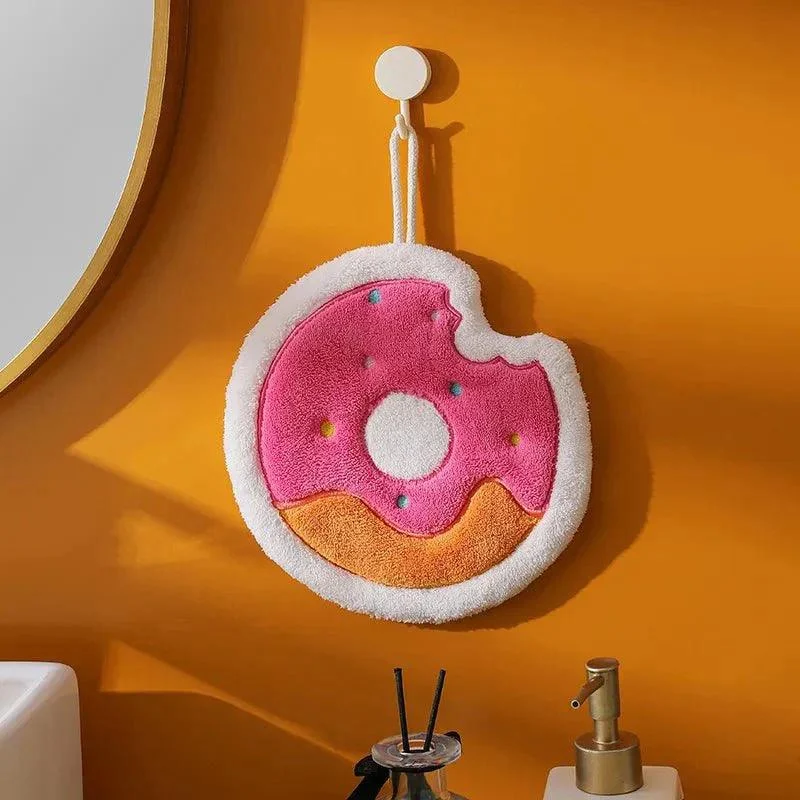 Cartoon Fleece Food Shaped Hand Towel -  - #tag1#