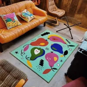 Cartoon Graffiti Style Children's Rug