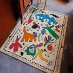 Cartoon Graffiti Style Children s Rug tag1