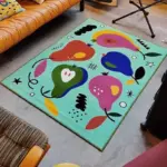 Cartoon Graffiti Style Children s Rug tag1
