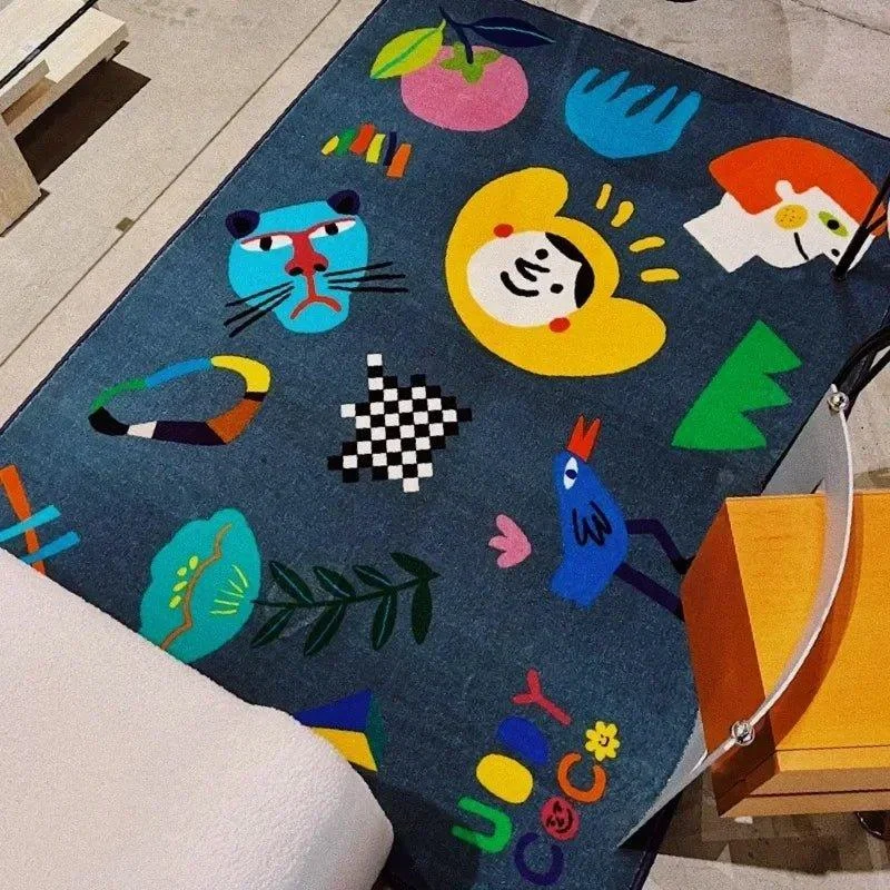 Cartoon Graffiti Style Children's Rug -  - #tag1#
