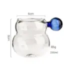 Cartoon Heat Resistant Glass Ball Handle Mug tag1