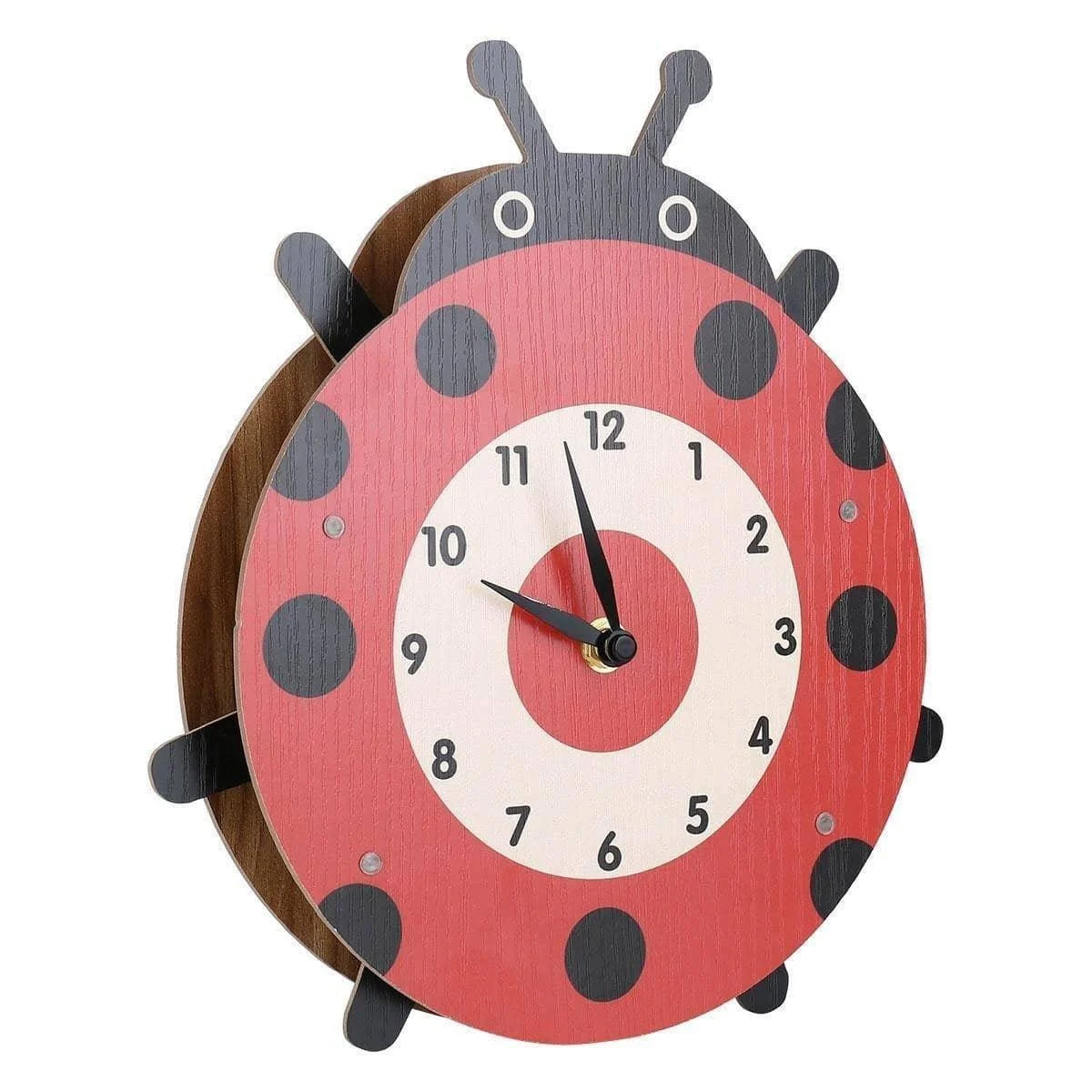 Cartoon Ladybug Wall Clock - Fun & Whimsical Home Decor -