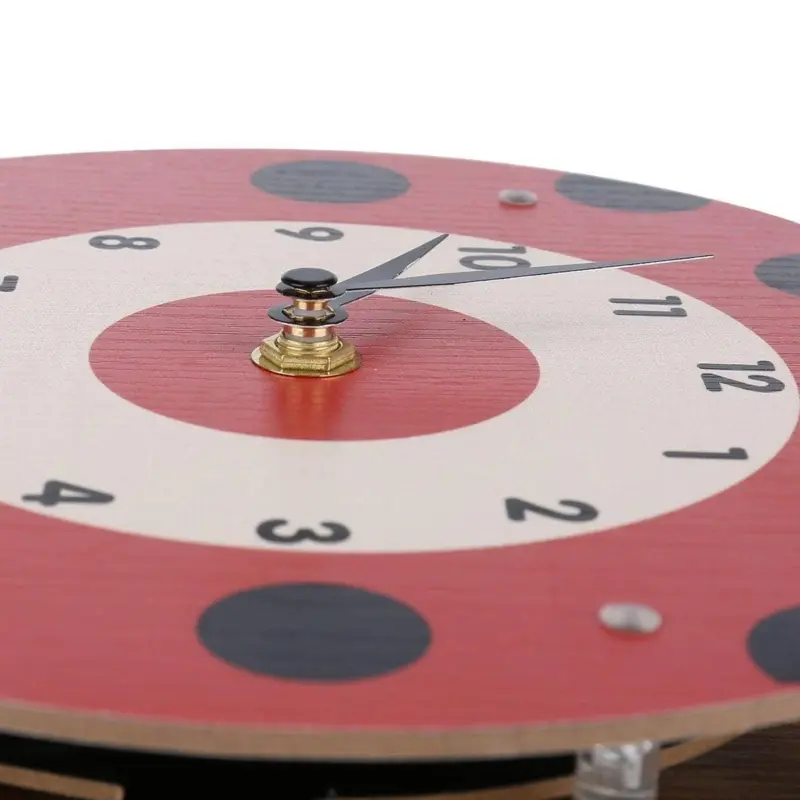 Cartoon Ladybug Wall Clock Fun Whimsical Home Decor