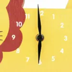 Cartoon Lion Swinging Wall Clock Playful Home Decor