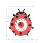 Cartoon Lion Swinging Wall Clock Playful Home Decor
