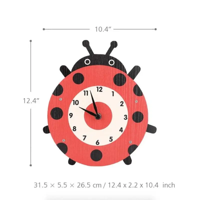 Cartoon Lion Swinging Wall Clock Playful Home Decor