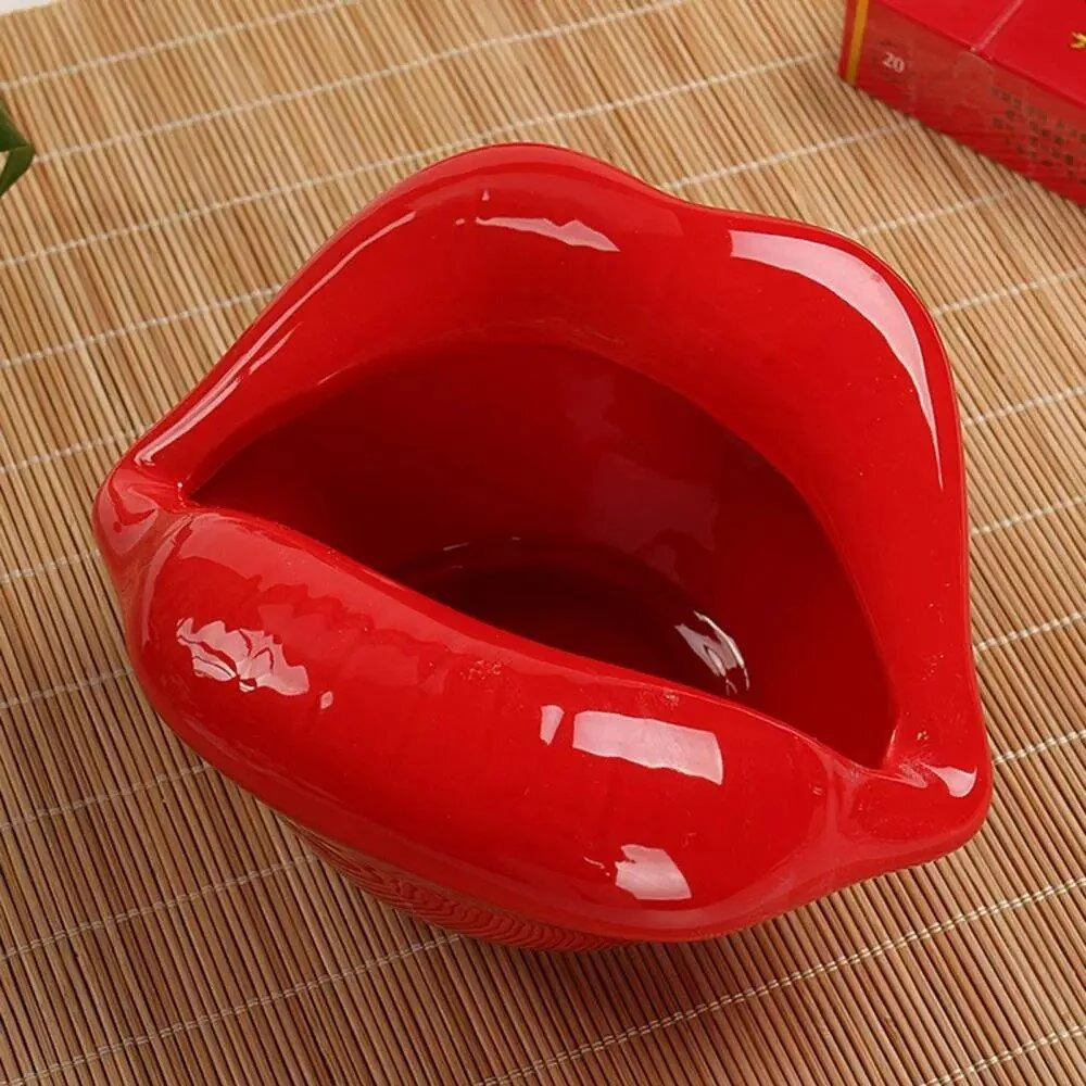 Cartoon Lips Ceramic Ashtray -  - #tag1#