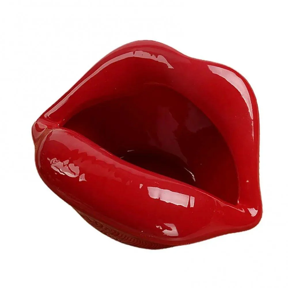 Cartoon Lips Ceramic Ashtray -  - #tag1#