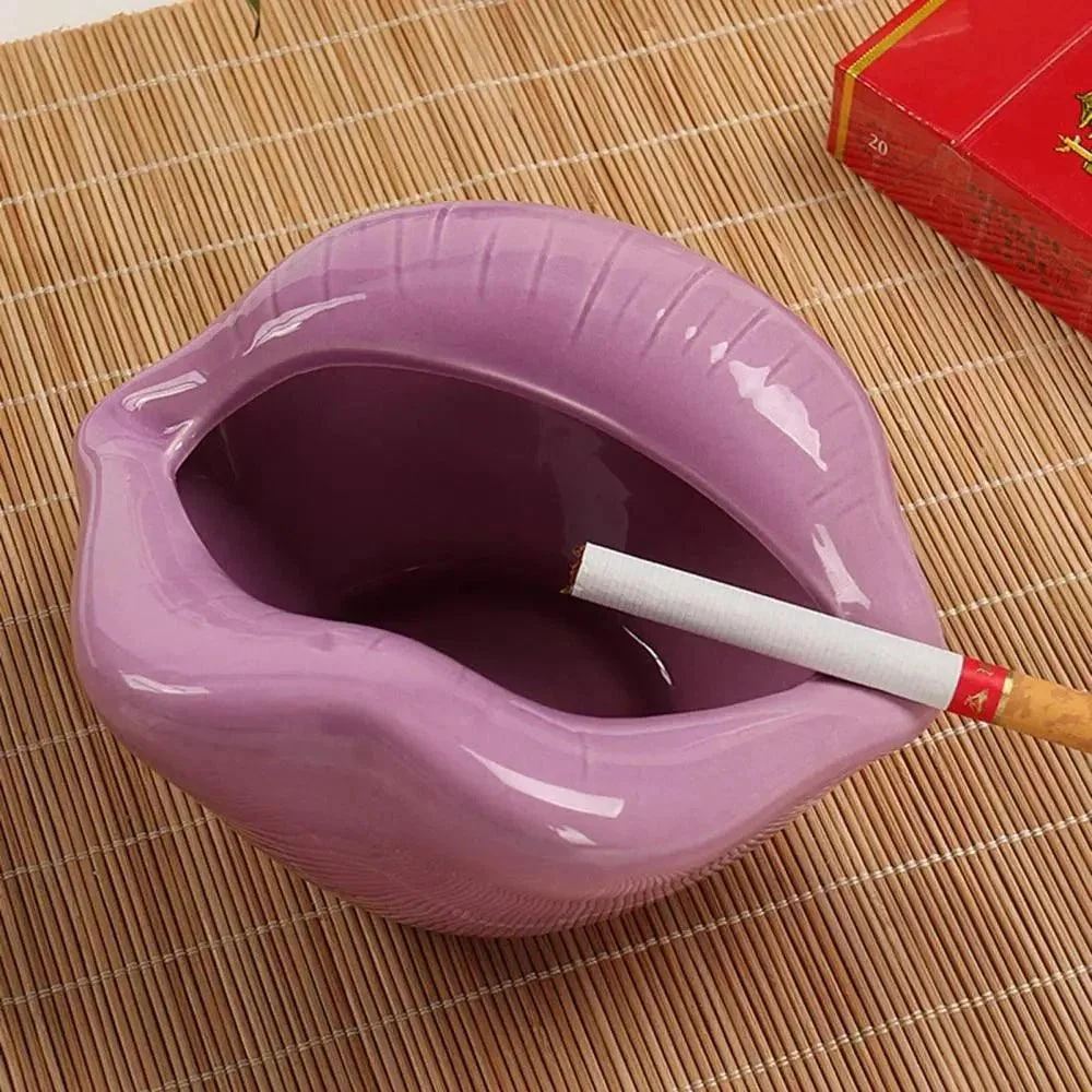 Cartoon Lips Ceramic Ashtray -  - #tag1#