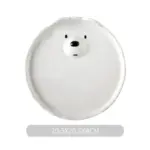 Cartoon Polar Bear Ceramic Plate Bowl Set tag1