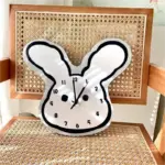 Cartoon Rabbit Ears Wall Clock tag1