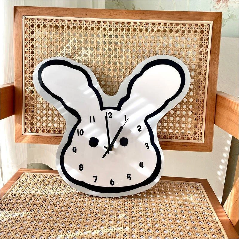 Cartoon Rabbit Ears Wall Clock -  - #tag1#