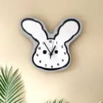 Cartoon Rabbit Ears Wall Clock tag1
