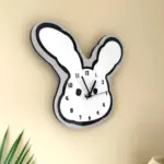 Cartoon Rabbit Ears Wall Clock tag1