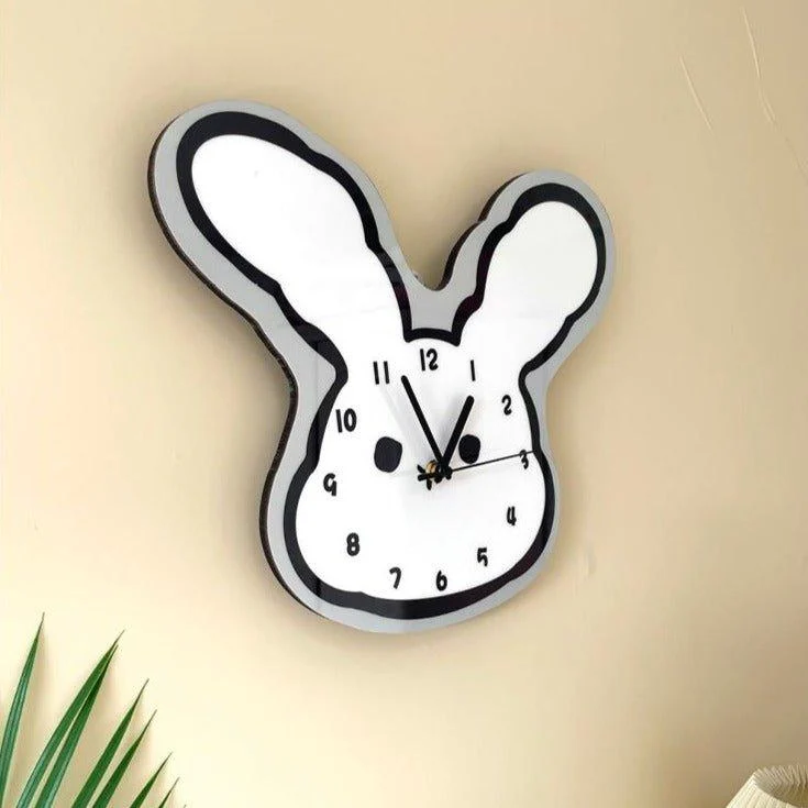 Cartoon Rabbit Ears Wall Clock -  - #tag1#