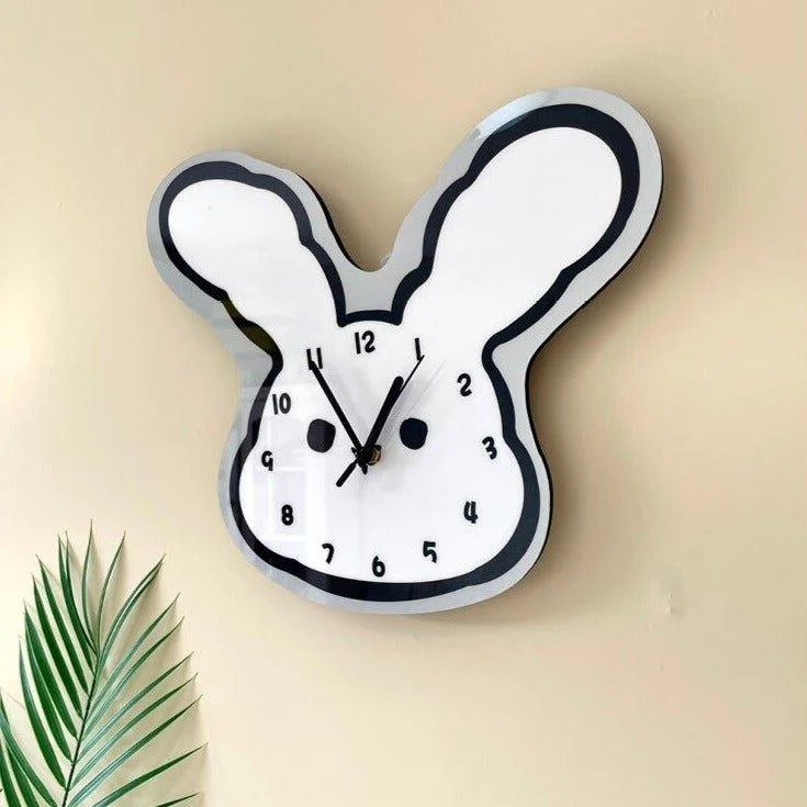 Cartoon Rabbit Ears Wall Clock -  - #tag1#