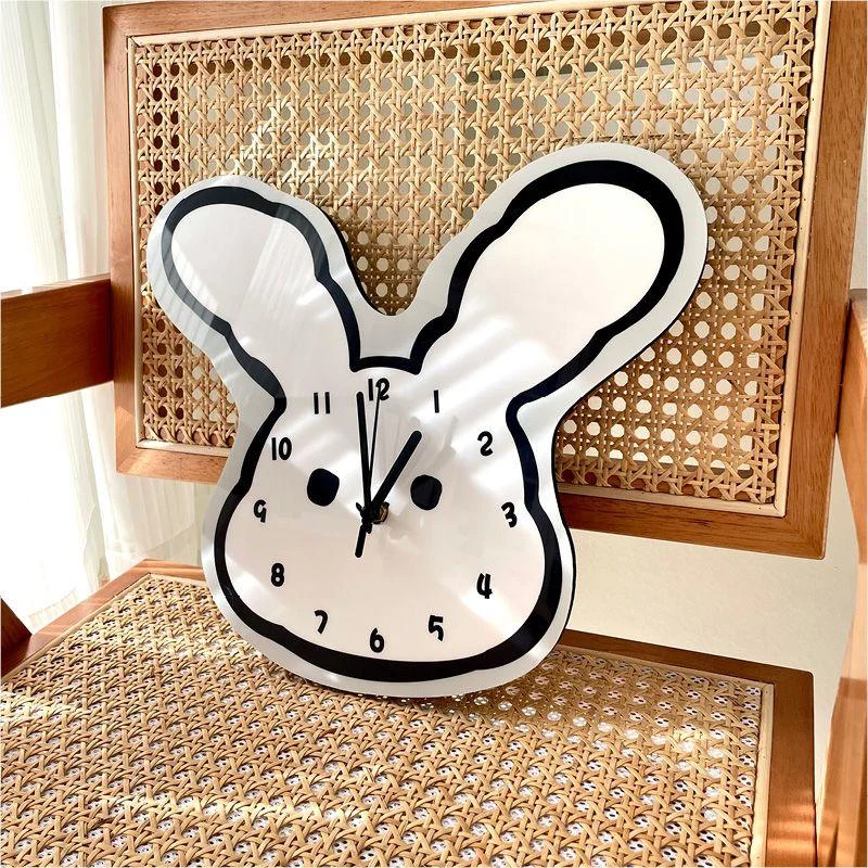 Cartoon Rabbit Ears Wall Clock -  - #tag1#