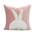Cartoon_Rabbit_Floral_Cushion_Cover_-_-4149122 Cartoon Rabbit Floral Cushion Cover