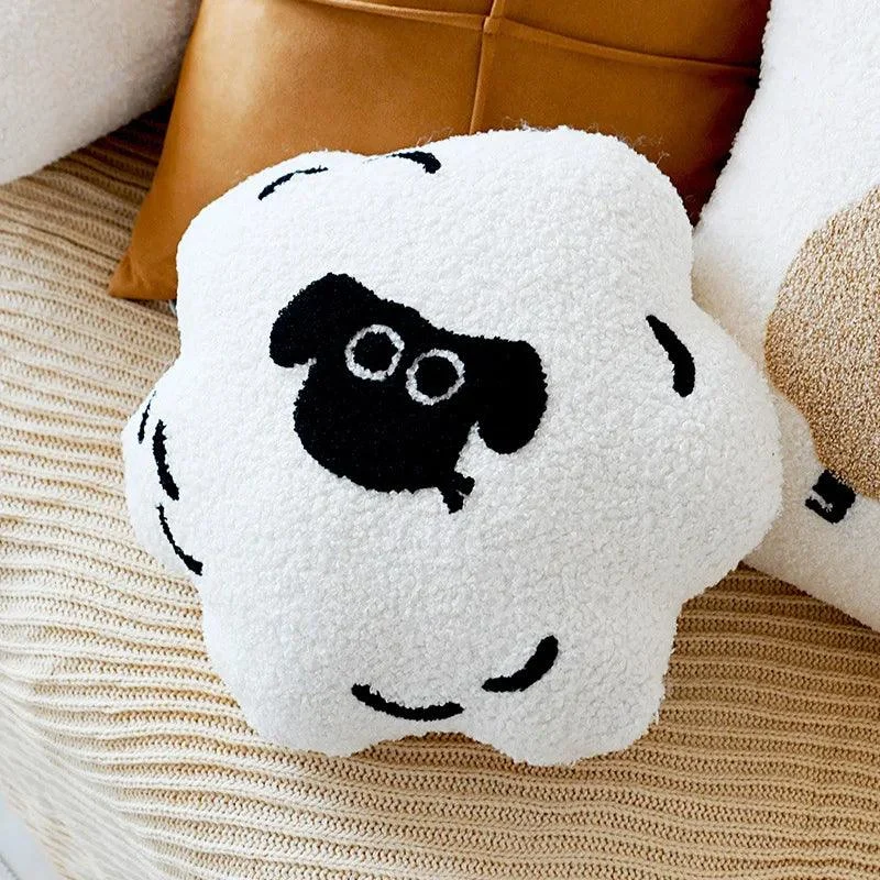 Cartoon Sheep Pillow Cover -